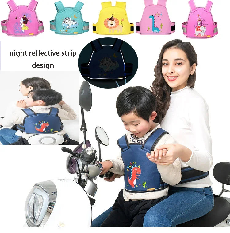 Ceinture de sécurité de moto pour enfants, sangle de protection anti-chute, moteur SFP