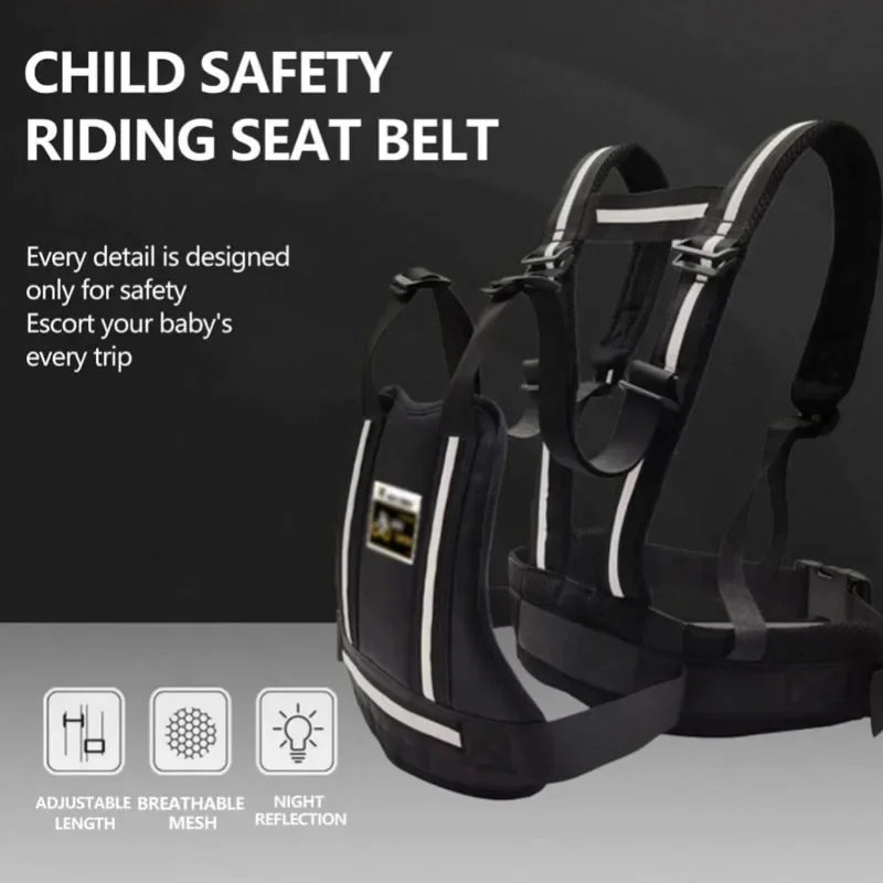 Ceinture de sécurité de moto réglable pour enfants, accessoires de moto pour enfant