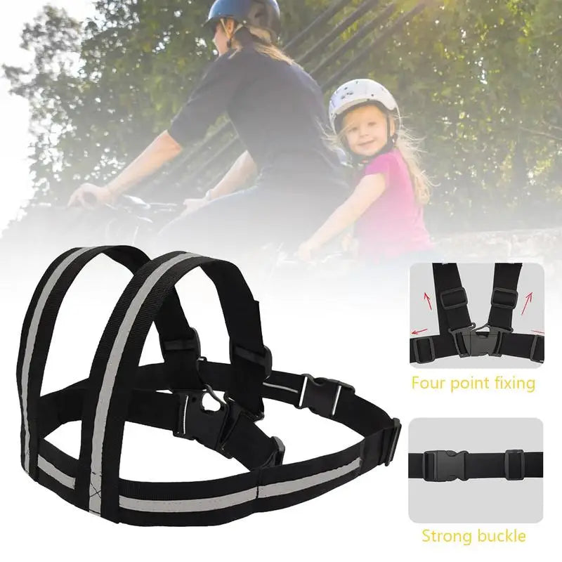 Ceinture de Sécurité Universelle pour Moto pour Enfant, Sangles Respirantes, Siège SFP Réglable, Design de Moulage