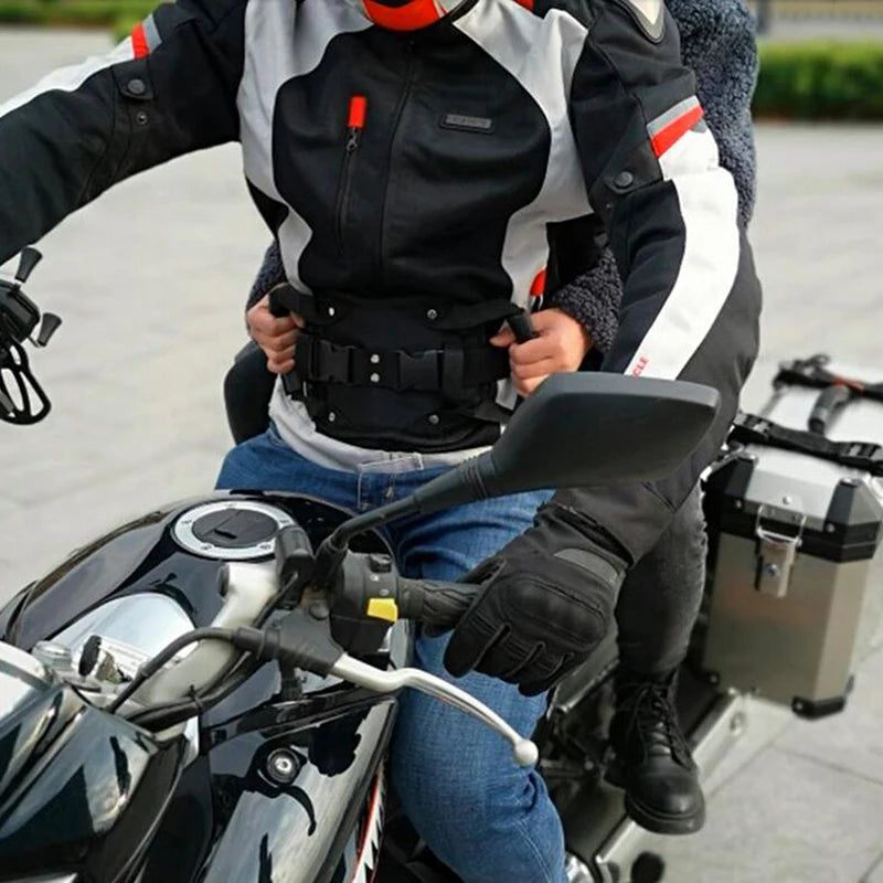 Ceinture de Sécurité Antidérapante pour Siège Arrière de Moto, Sangle Universelle pour Enfant