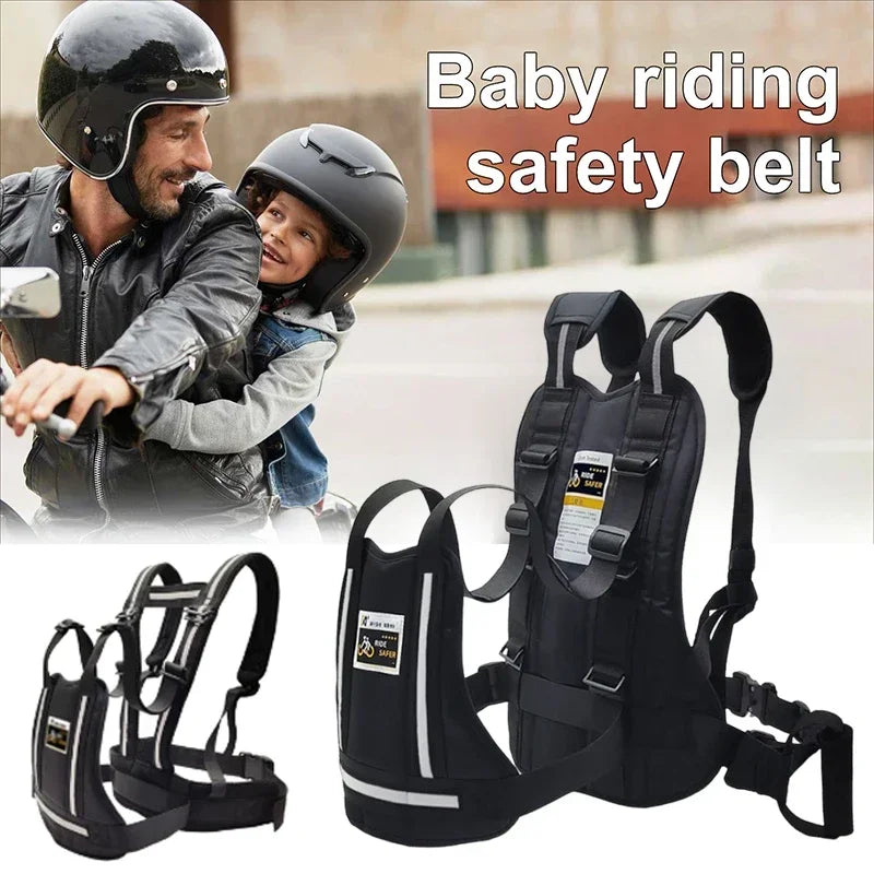 Ceinture de sécurité réglable pour moto pour enfants, siège anti-chute pour enfant, ceinture de sécurité moulée, accessoires de moto