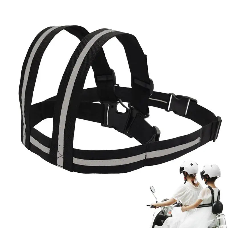 Ceinture de Sécurité Universelle pour Moto pour Enfant, Sangles Respirantes, Siège SFP Réglable, Design de Moulage