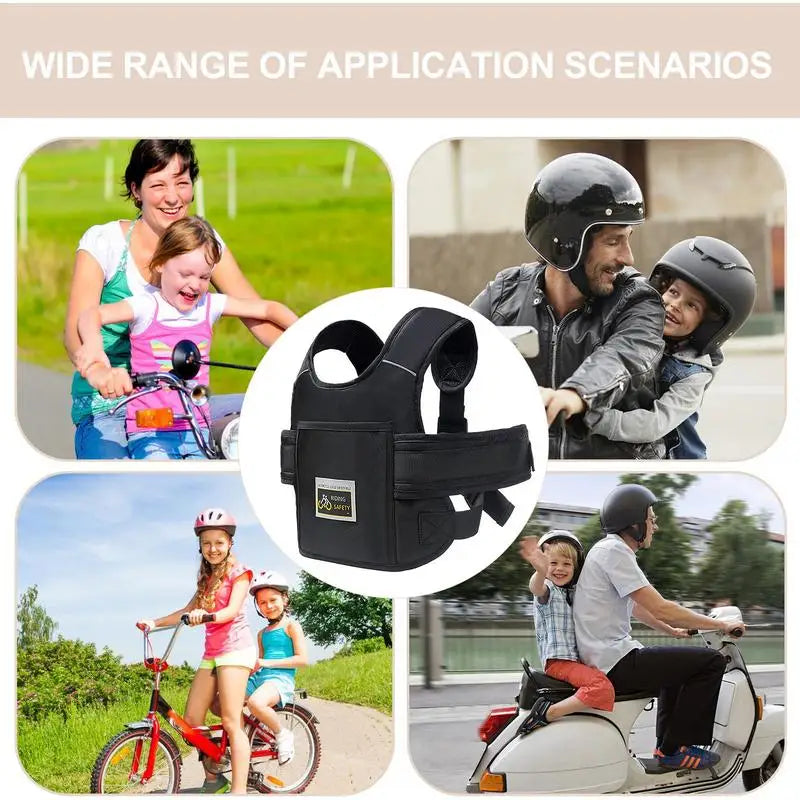 Ceinture de Sécurité pour Scooter, Sangle de Siège de Moto Réglable pour Enfant