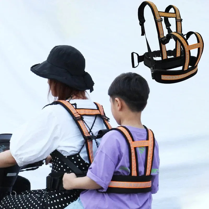 Ceinture de sécurité de moto réglable pour enfants, accessoires de moto pour enfant