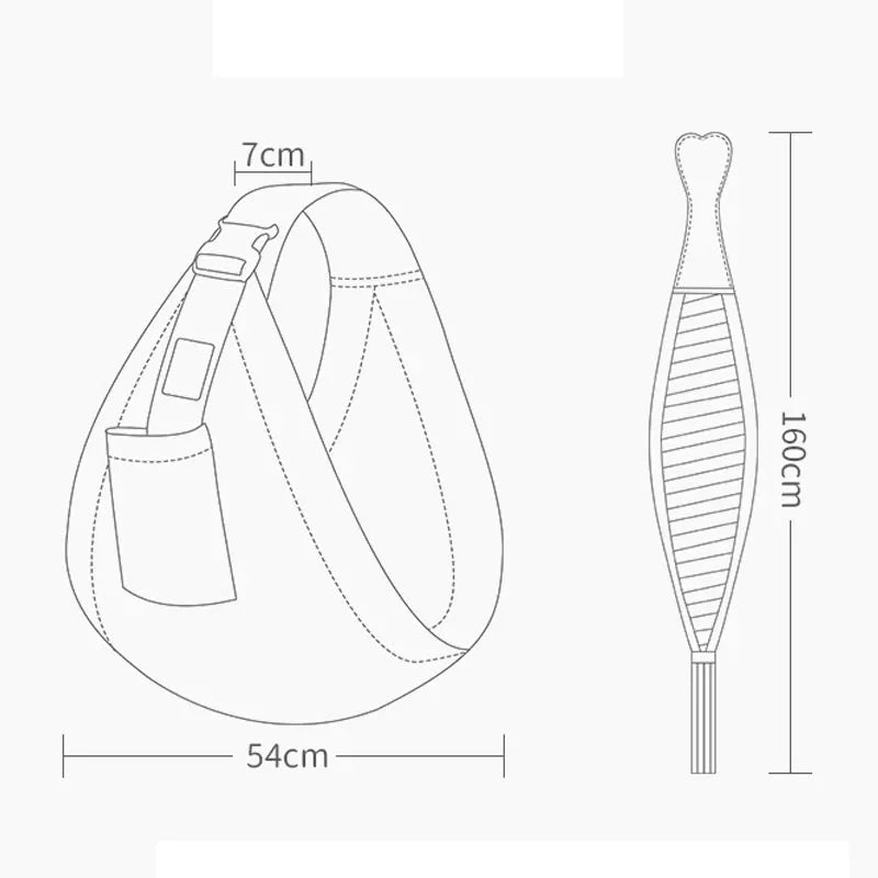 Ceinture Sac à dos d'allaitement en tissu maillé pour bébé de 0 à 36 mois jusque 20 kgs - Bebechoupinou