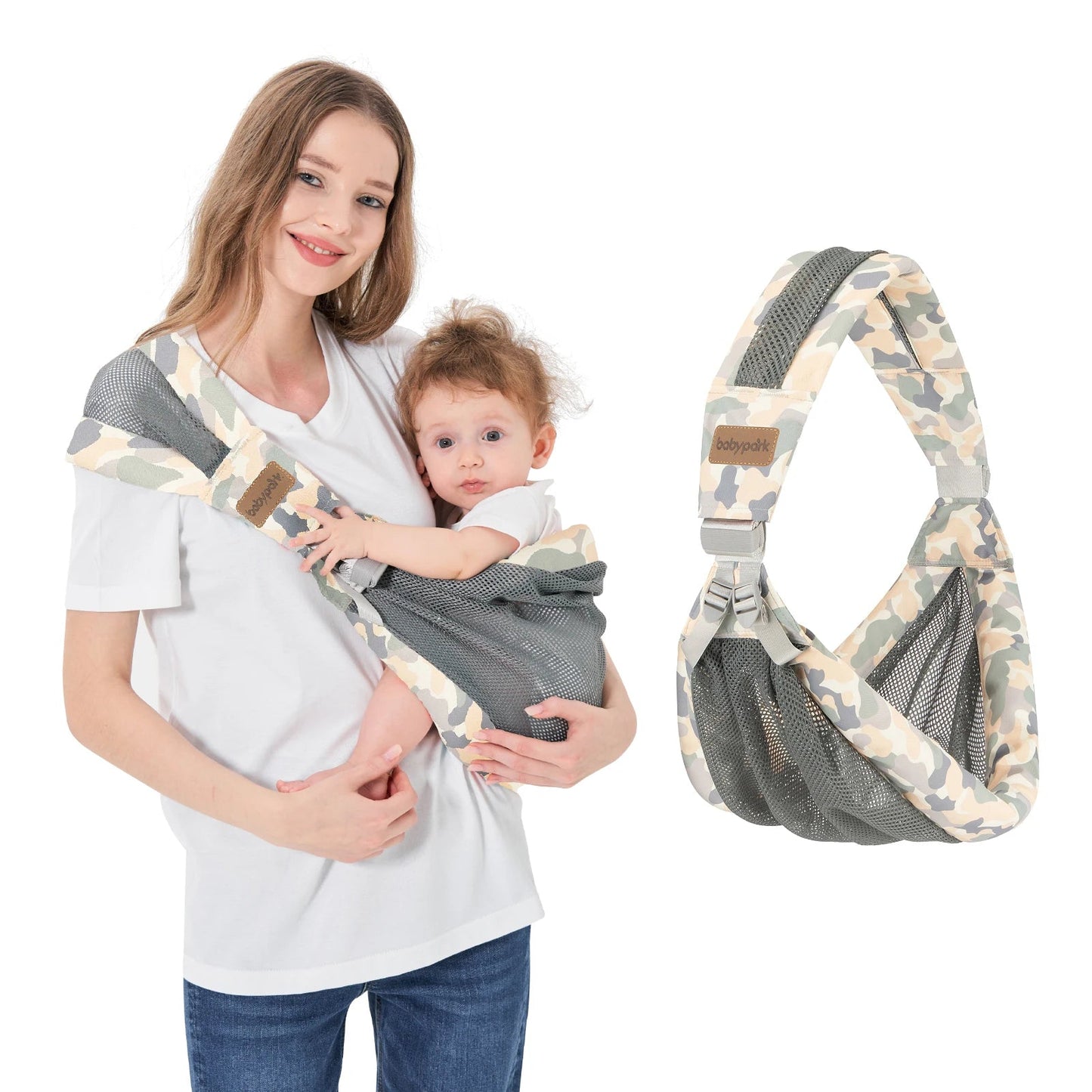Ceinture Sangle bébé réglable, légère pour nouveau - né et tout - petit, avec ventilation en maille 0 à 2 ans - Bebechoupinou