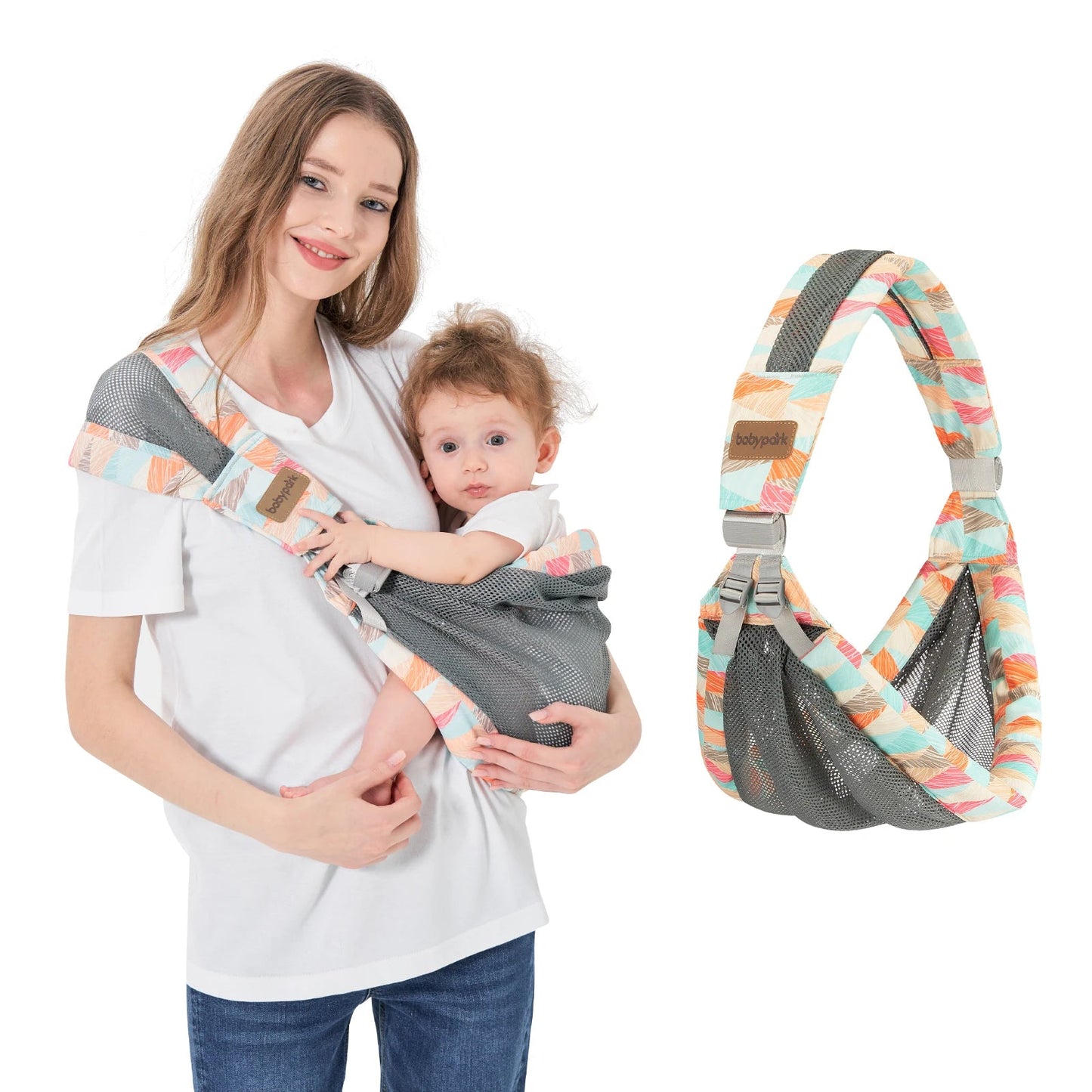 Ceinture Sangle bébé réglable, légère pour nouveau - né et tout - petit, avec ventilation en maille 0 à 2 ans - Bebechoupinou