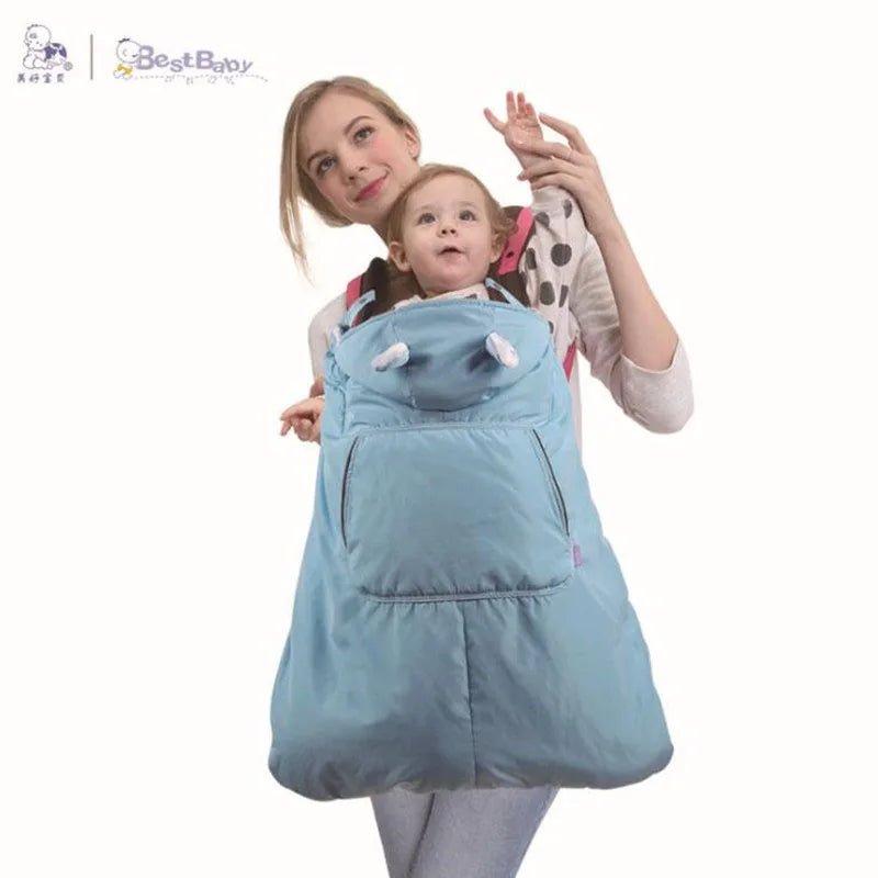 Housse à capuche Oreilles Souris Cape imperméable en velours pour bébé, couverture chaude d'hiver - Bebechoupinou