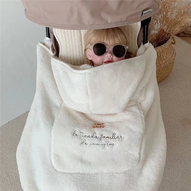 Housse et Couverture OURS pour bébé, poussette, coupe - vent - Bebechoupinou