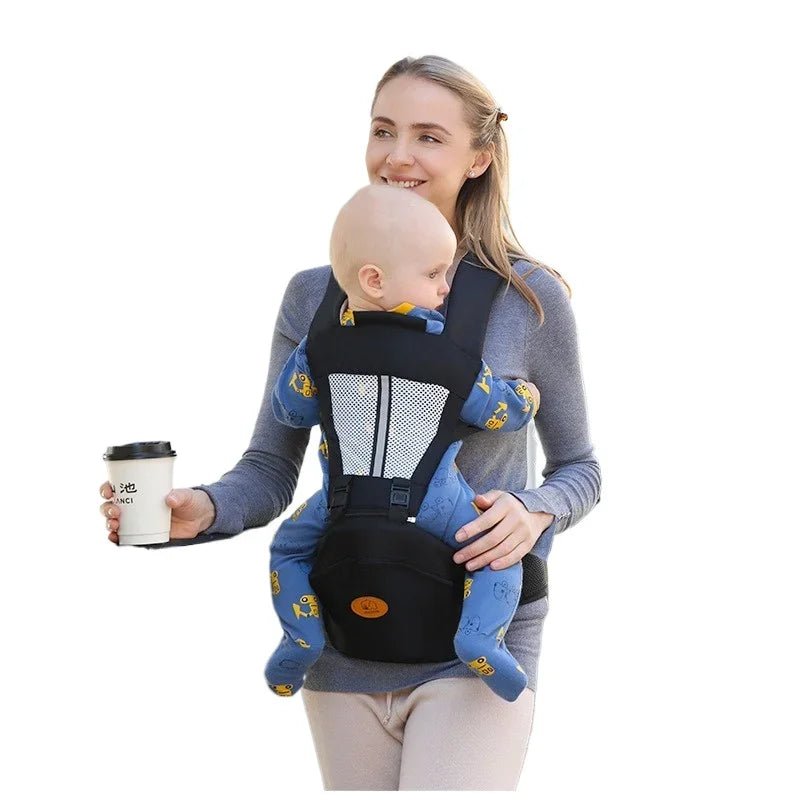 Porte - bébé avec siège de hanche et soutien lombaire - Bebechoupinou