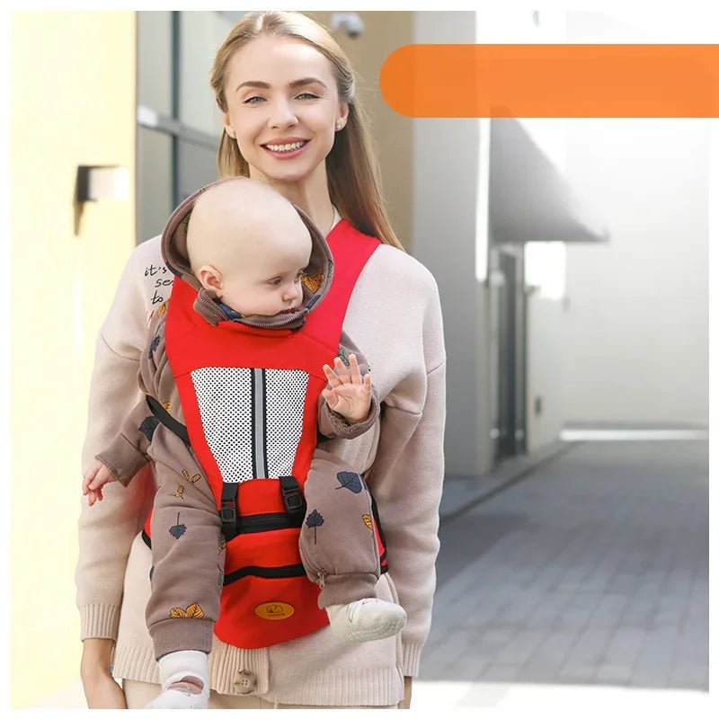 Porte - bébé avec siège de hanche et soutien lombaire - Bebechoupinou