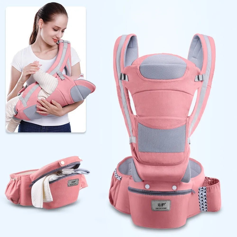 Porte bébé Sac à dos kangourou pour nouveau - né, porte - bébé face avant, écharpe de voyage - Bebechoupinou