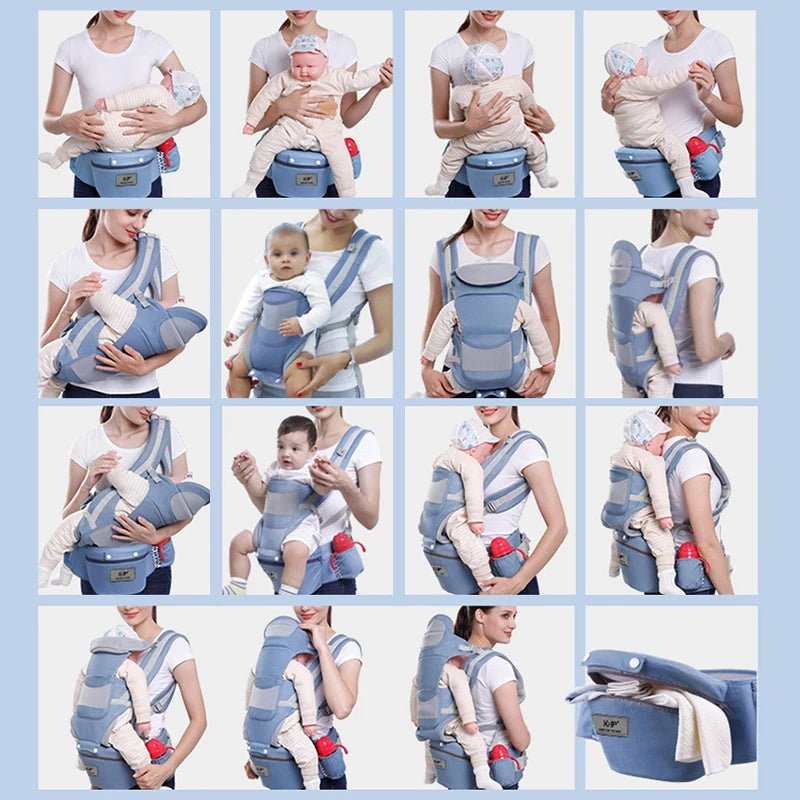 Porte bébé Sac à dos kangourou pour nouveau - né, porte - bébé face avant, écharpe de voyage - Bebechoupinou
