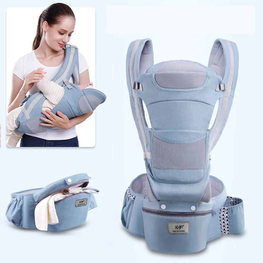 Porte bébé Sac à dos kangourou pour nouveau - né, porte - bébé face avant, écharpe de voyage - Bebechoupinou