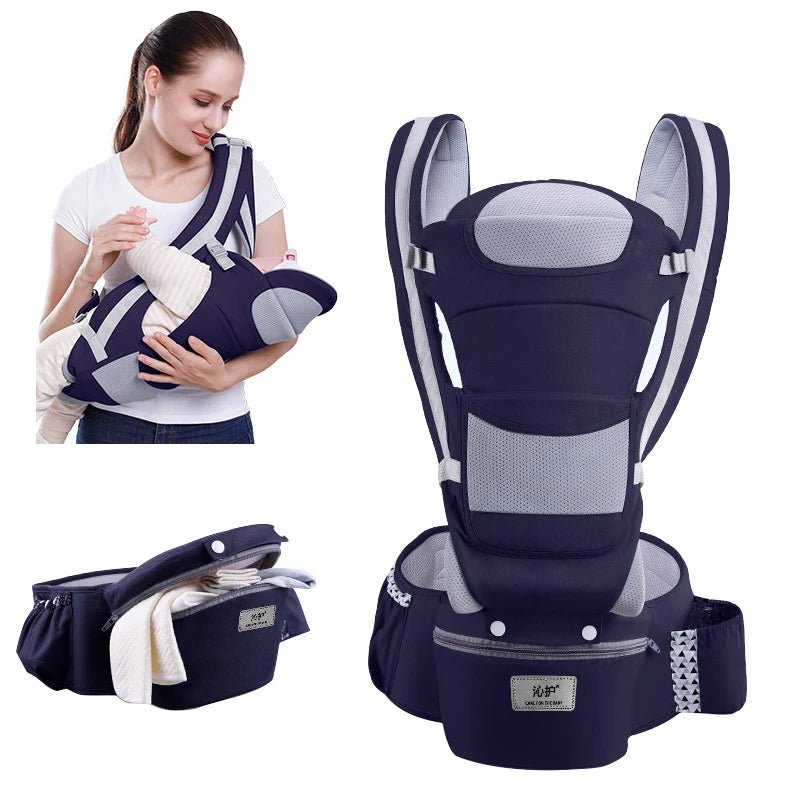 Porte bébé Sac à dos kangourou pour nouveau - né, porte - bébé face avant, écharpe de voyage - Bebechoupinou