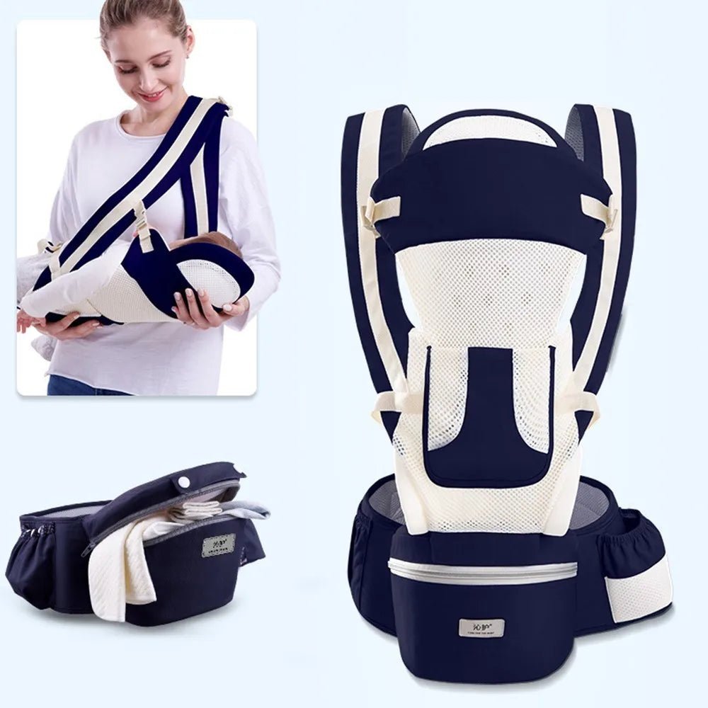 Porte bébé Sac à dos kangourou pour nouveau - né, porte - bébé face avant, écharpe de voyage - Bebechoupinou