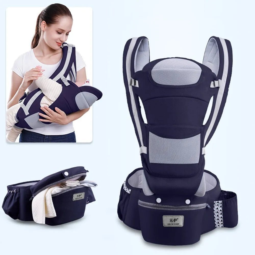 Porte bébé Sac à dos kangourou pour nouveau - né, porte - bébé face avant, écharpe de voyage - Bebechoupinou