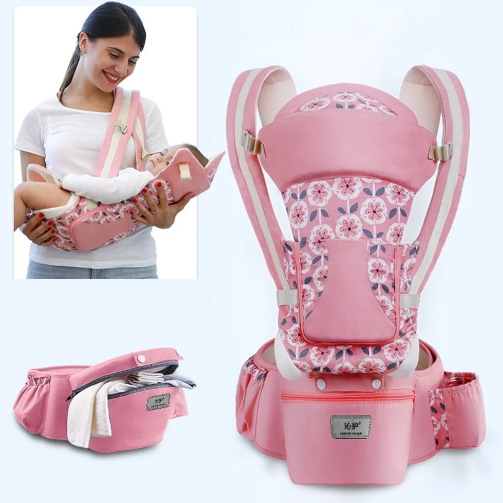 Porte bébé Sac à dos kangourou pour nouveau - né, porte - bébé face avant, écharpe de voyage - Bebechoupinou
