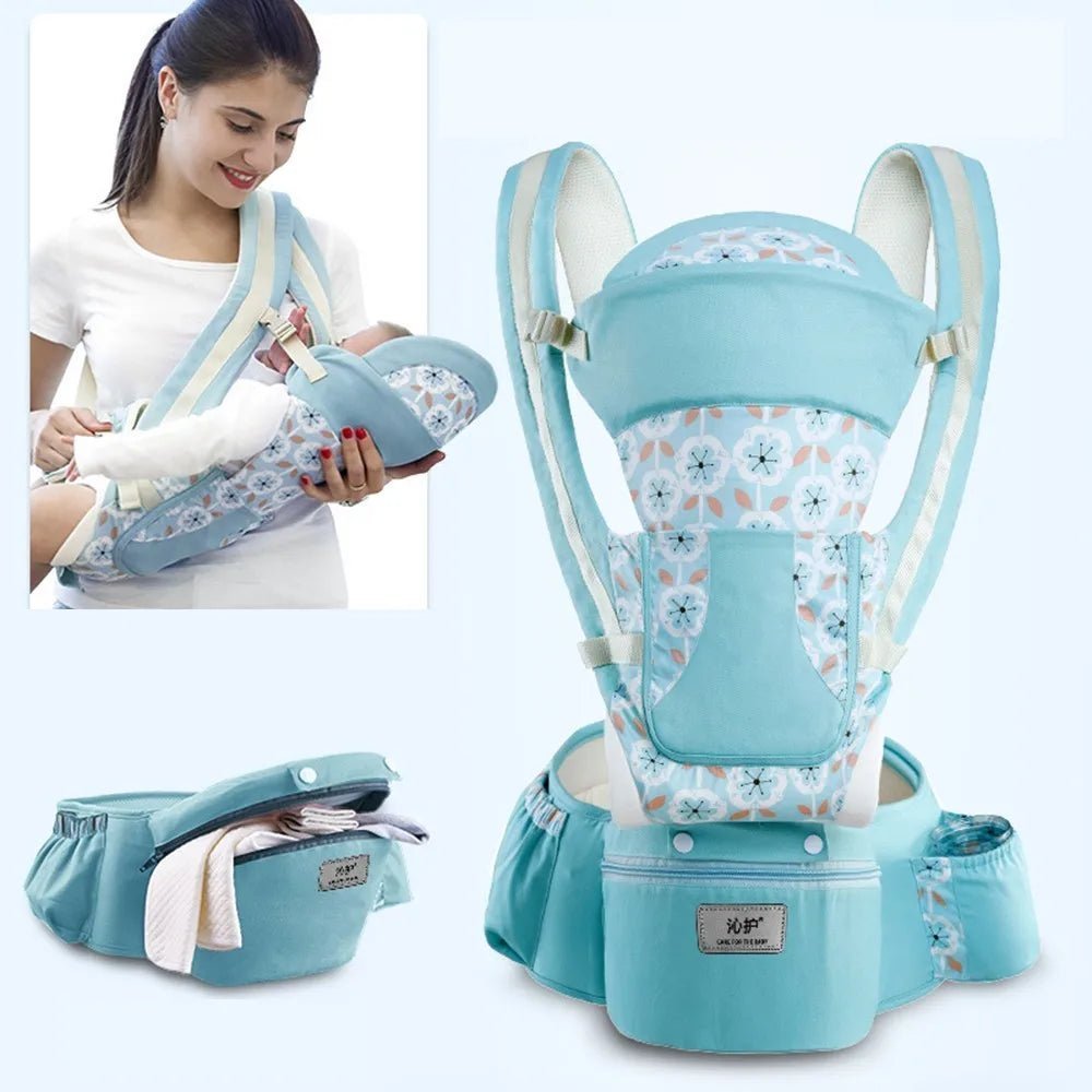 Porte bébé Sac à dos kangourou pour nouveau - né, porte - bébé face avant, écharpe de voyage - Bebechoupinou