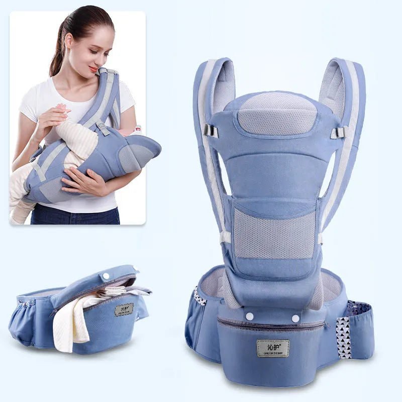 Porte bébé Sac à dos kangourou pour nouveau - né, porte - bébé face avant, écharpe de voyage - Bebechoupinou