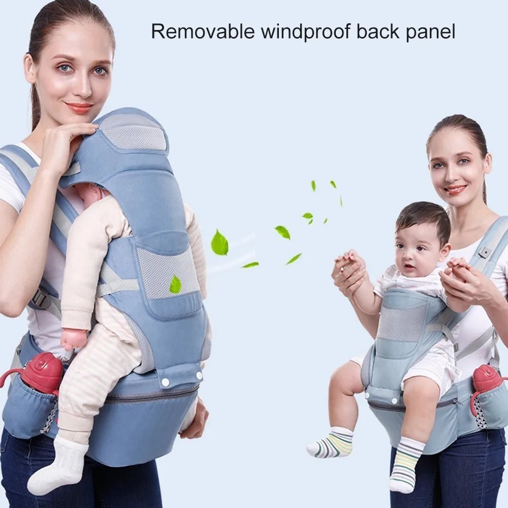 Porte bébé Sac à dos kangourou pour nouveau - né, porte - bébé face avant, écharpe de voyage - Bebechoupinou