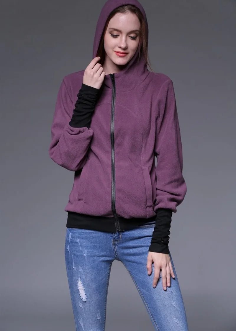Sweat à capuche Femme poche kangourou côté face ou dos - Bebechoupinou