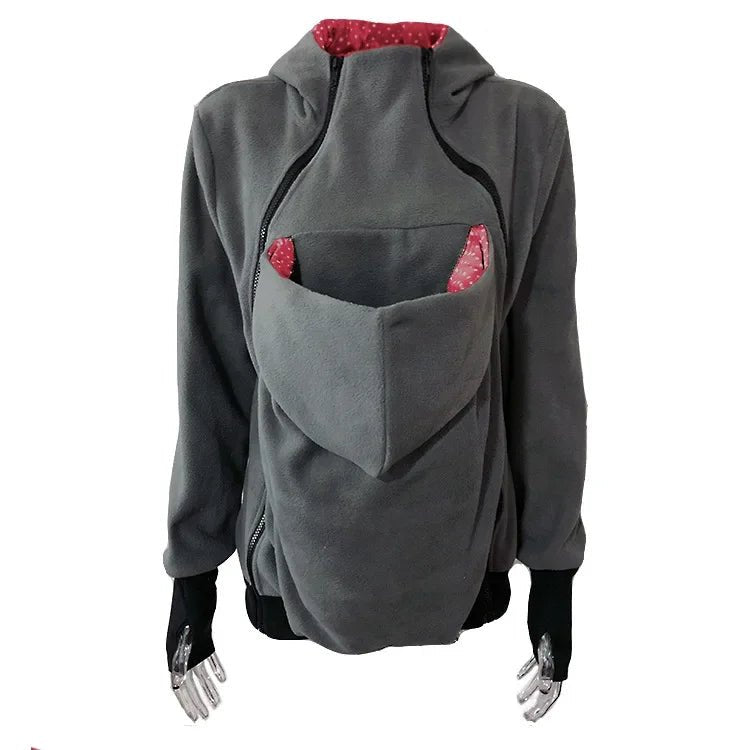Sweat amovible trois en un pour femme, pull kangourou pour mère, veste multifonctionnelle - Bebechoupinou