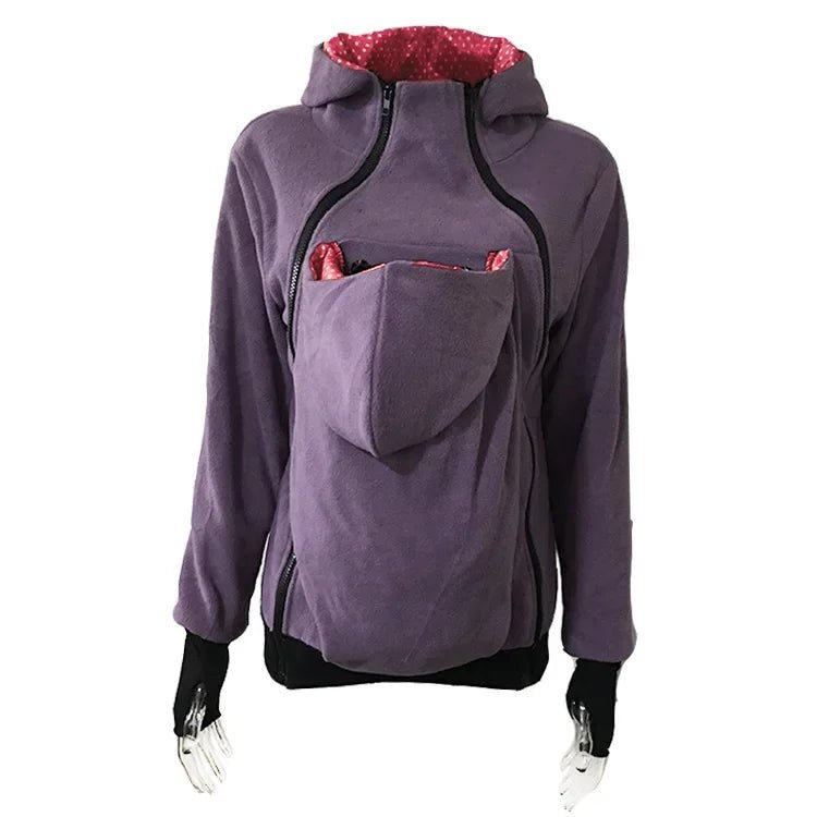Sweat amovible trois en un pour femme, pull kangourou pour mère, veste multifonctionnelle - Bebechoupinou