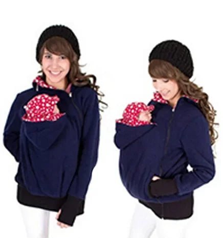 Sweat amovible trois en un pour femme, pull kangourou pour mère, veste multifonctionnelle - Bebechoupinou