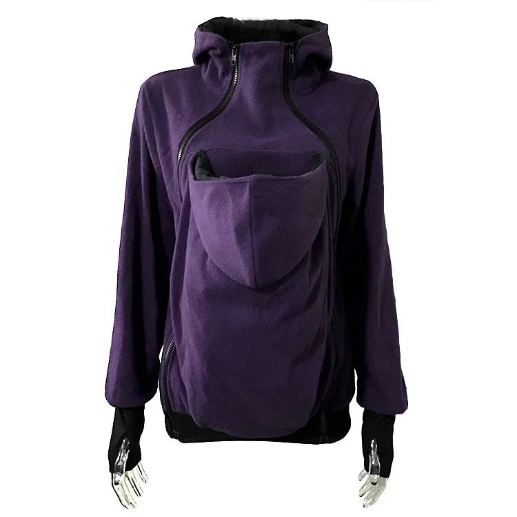 Sweat amovible trois en un pour femme, pull kangourou pour mère, veste multifonctionnelle - Bebechoupinou