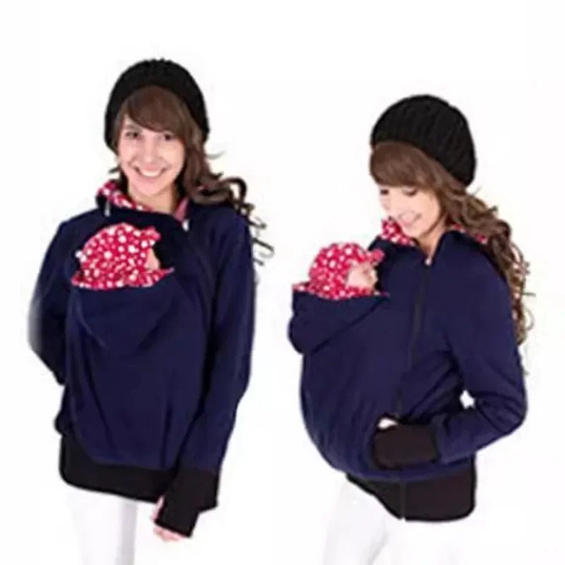 Sweat amovible trois en un pour femme, pull kangourou pour mère, veste multifonctionnelle - Bebechoupinou