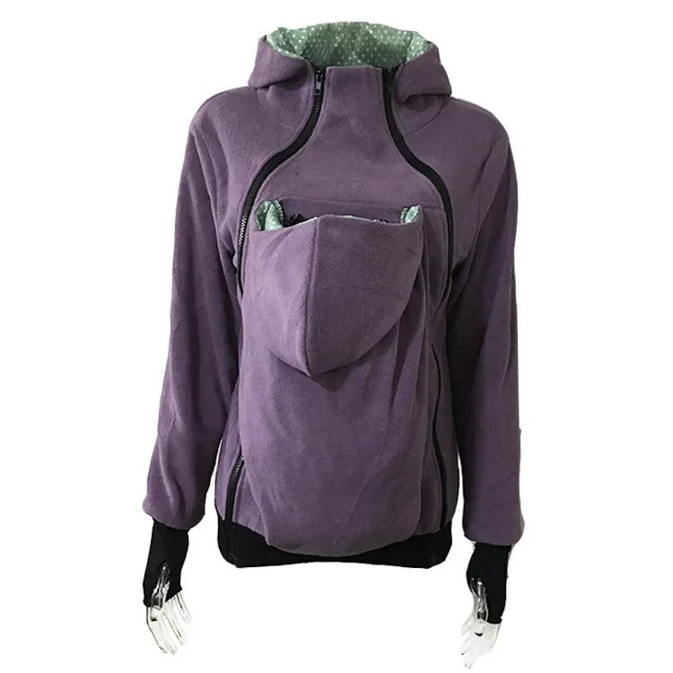 Sweat amovible trois en un pour femme, pull kangourou pour mère, veste multifonctionnelle - Bebechoupinou