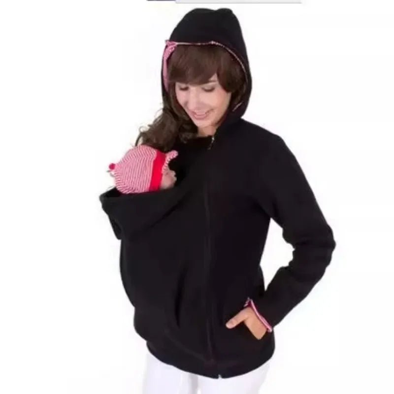 Sweat amovible trois en un pour femme, pull kangourou pour mère, veste multifonctionnelle - Bebechoupinou