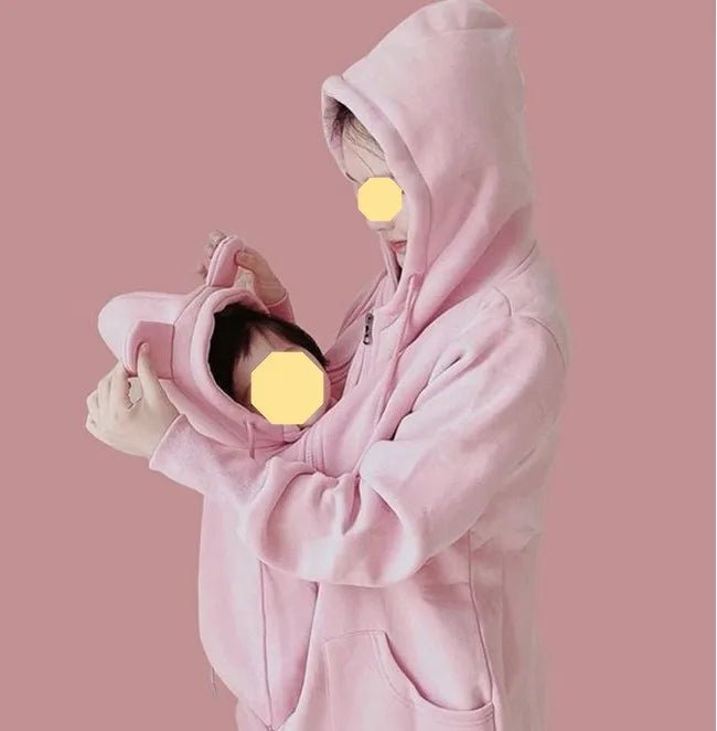 Sweat de grossesse avec capuche avec poche kangourou - Bebechoupinou