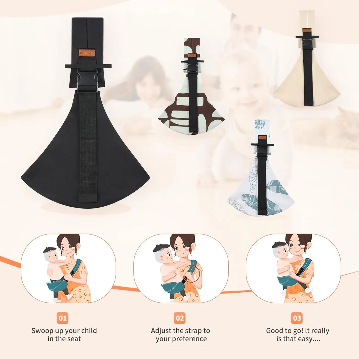 Porte-bébé portable multifonctionnel pour enfant