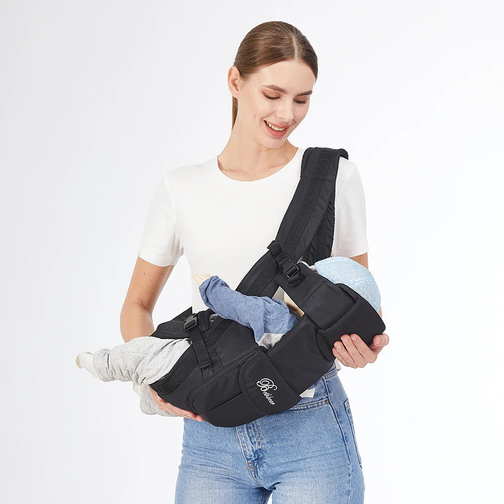 Porte-bébé, ergonomique 4 en 1, porte-bébé facilement réglable pour nouveau-né et tout-petit